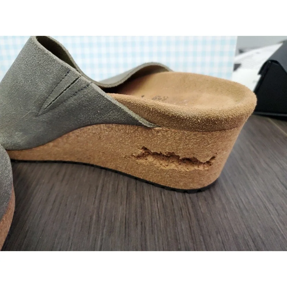 Birkenstock Papillio Namica‎ Women's Open Toe Cork Wedge Sandals Size 40